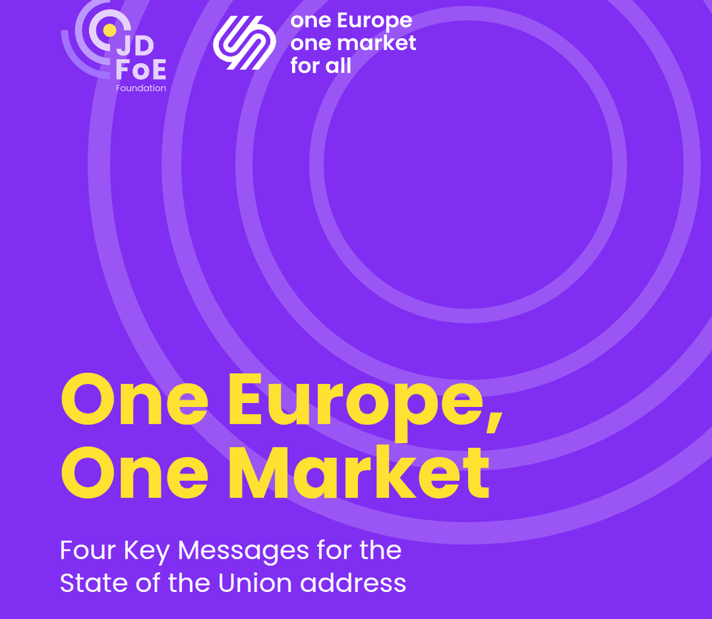 One Europe, One Market: four priorities for the 2026 State of the Union