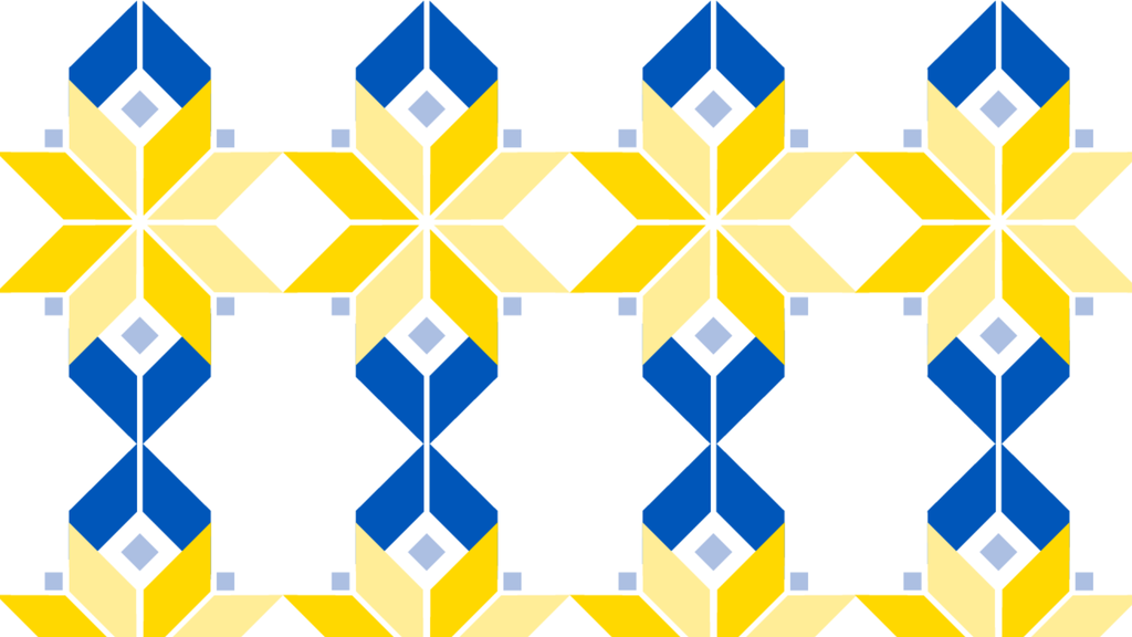 Ukraine Initiative pattern white background