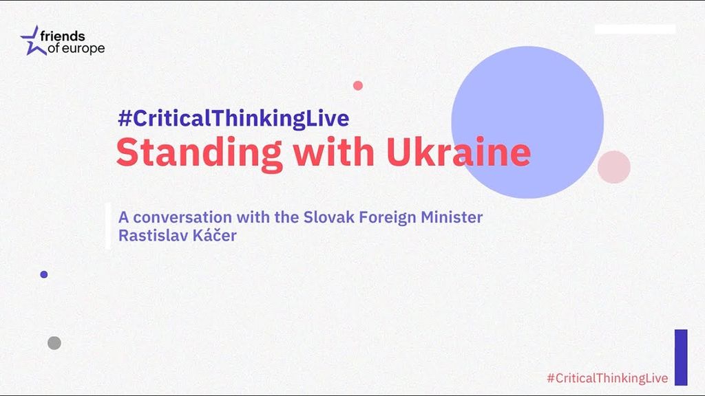 Standing with Ukraine: a discussion with Rastislav Káčer