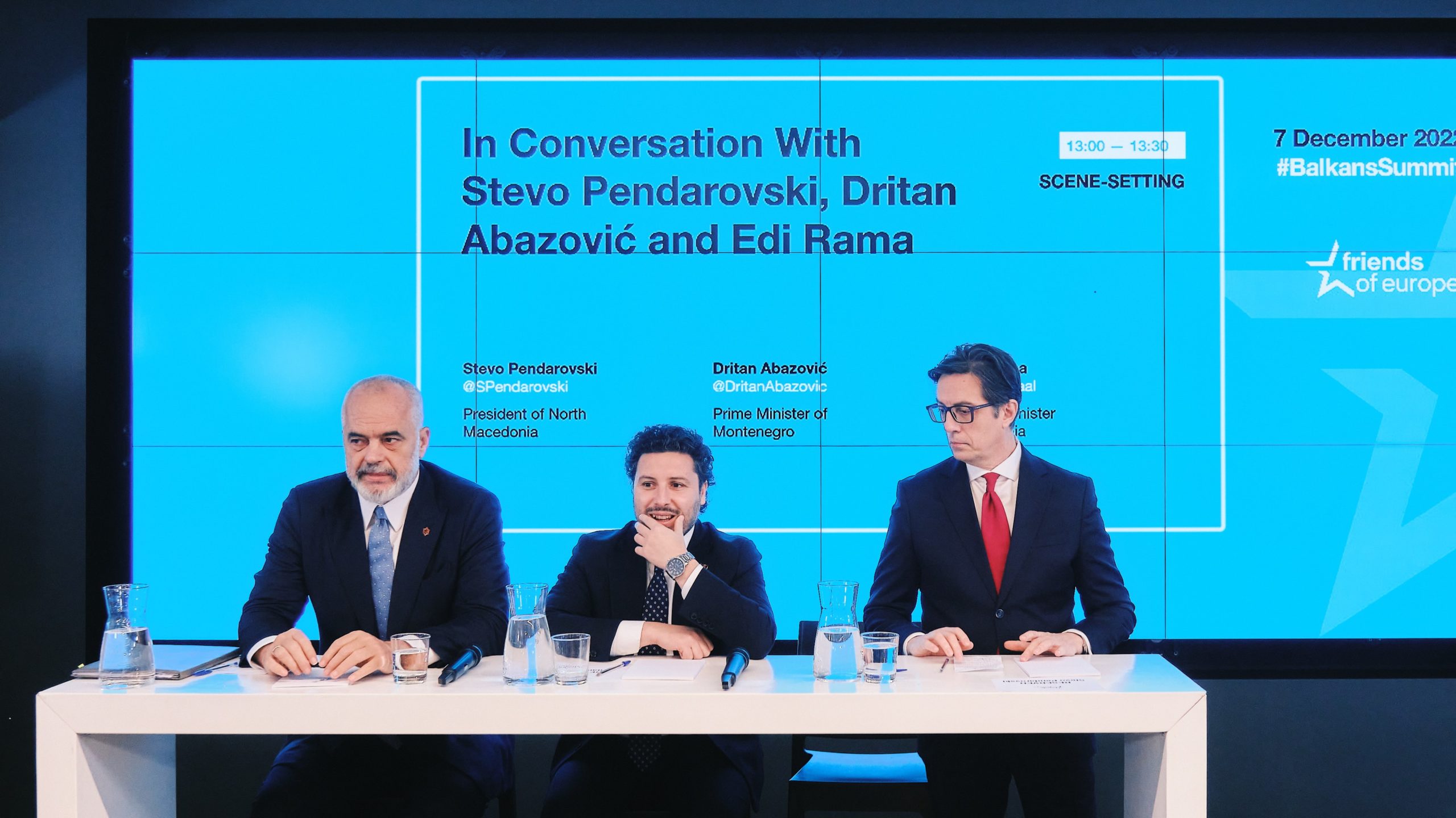 Friends of Europe EU-Western Balkans Summit Edi Rama Stevo Pendarovski Dritan Abazović